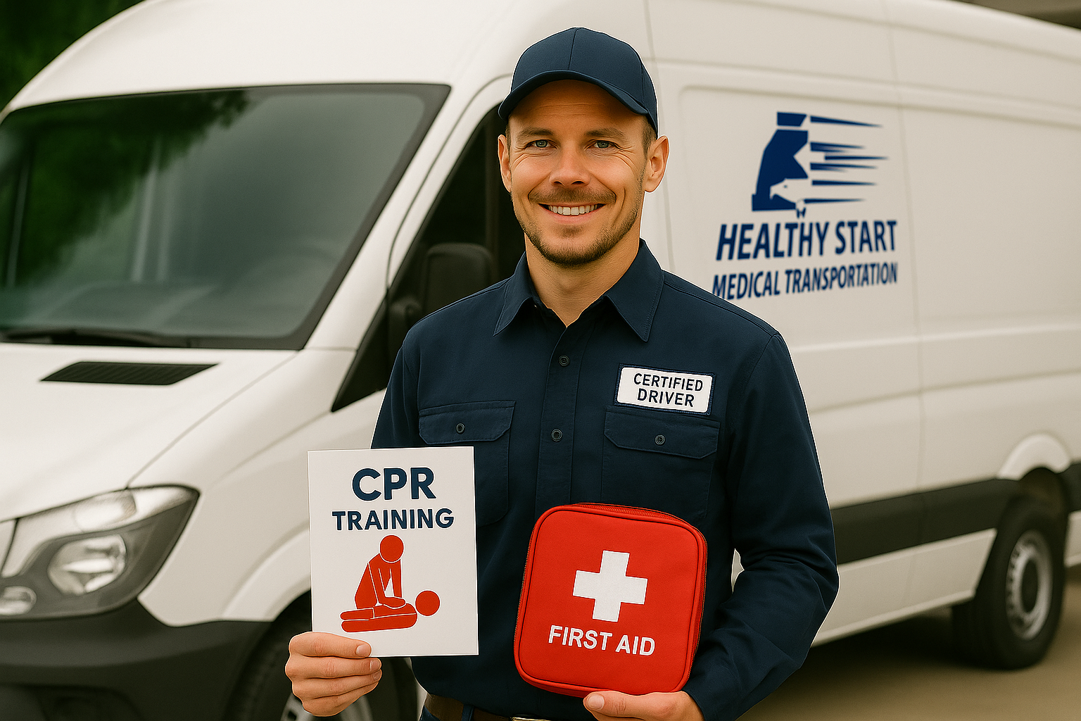Healthy Start van with logo